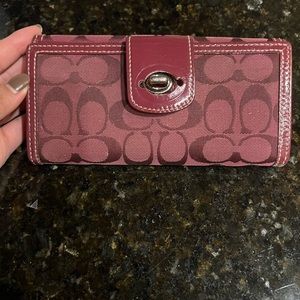 Coach Maroon Wallet